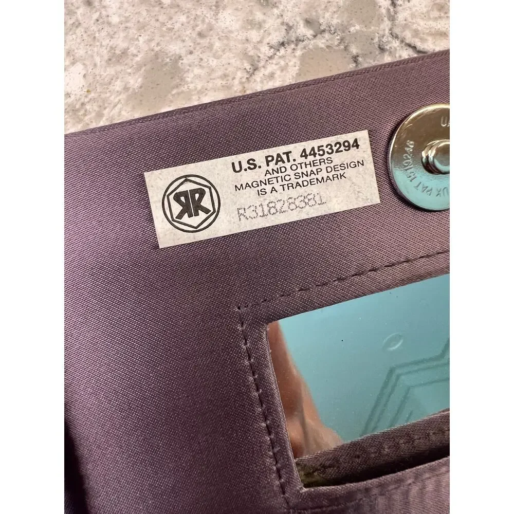 Vintage Valerie Stevens Cocktail Crossbody / Clutch Purse Purple Satin JL